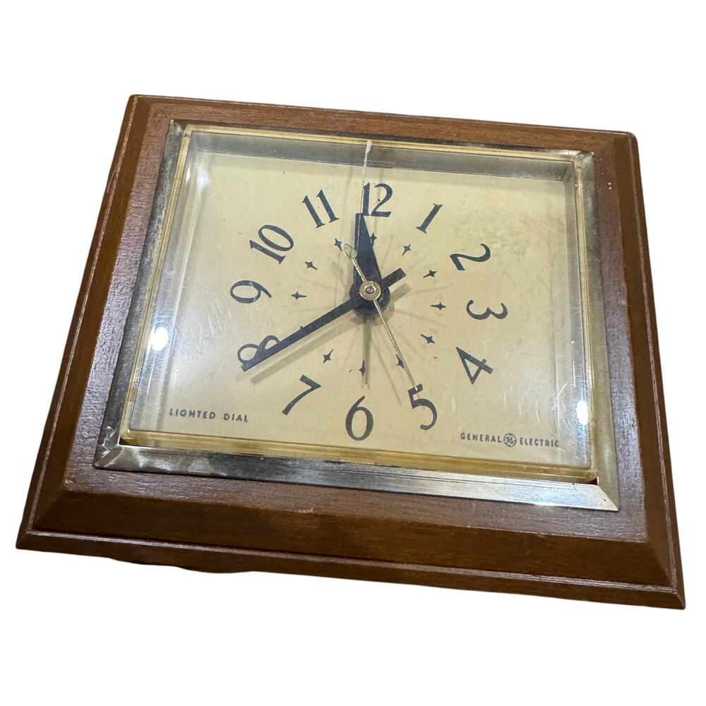 VTG General Electric Telechron Alarm Clock "Luminous" 7297K Kitchen Works Read